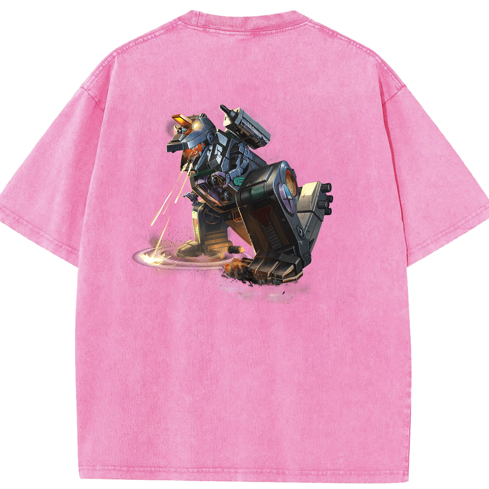 （画像用） Transformers トランスフォーマー 綿100% ヴィンテージ風 半袖Tシャツ（背面プリント）